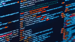 Code on computer screen